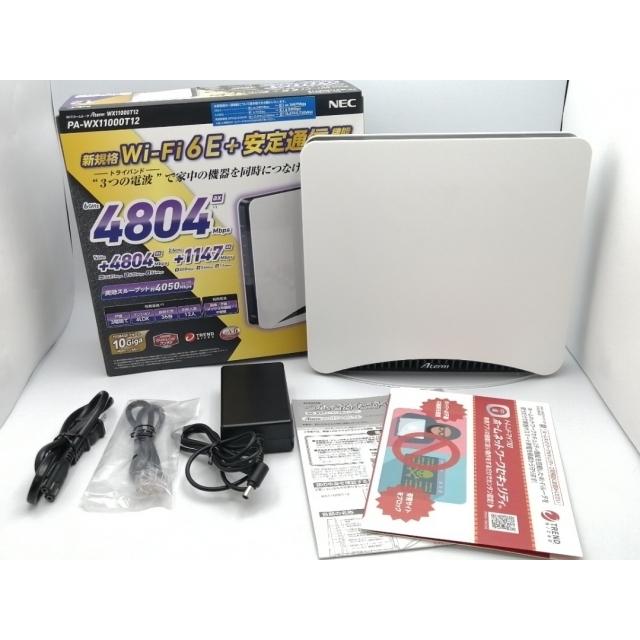 NEC Aterm WX11000T12 未使用品 中古】NEC Aterm WX11000T12 (PA-WX11000T12) Wi-Fi6E(11ax)対応無線
