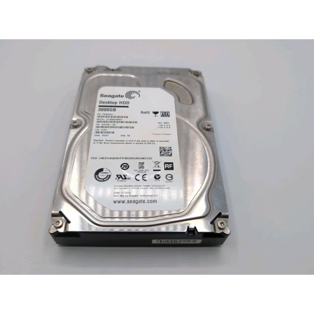 中古】Seagate ST3000DM001 3TB/7200rpm/64MB/6Gbps【ECセンター】保証