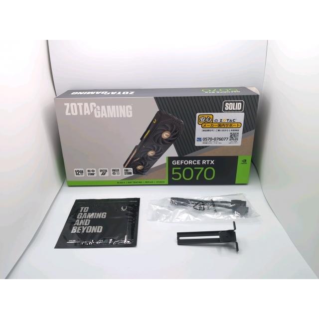 中古】ZOTAC ZOTAC GAMING GeForce RTX 5070 SOLID ZT-B50700D-10P