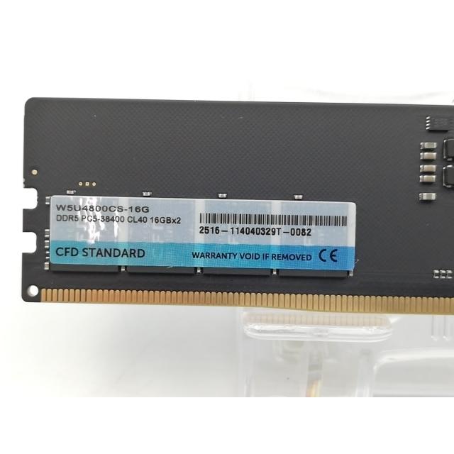 CFD DDR5-4800 16GB × 2枚 合計32GB 新品 未使用 中古】DDR5 16GB 2枚組（合計32GB） DDR5-4800(PC5-38400