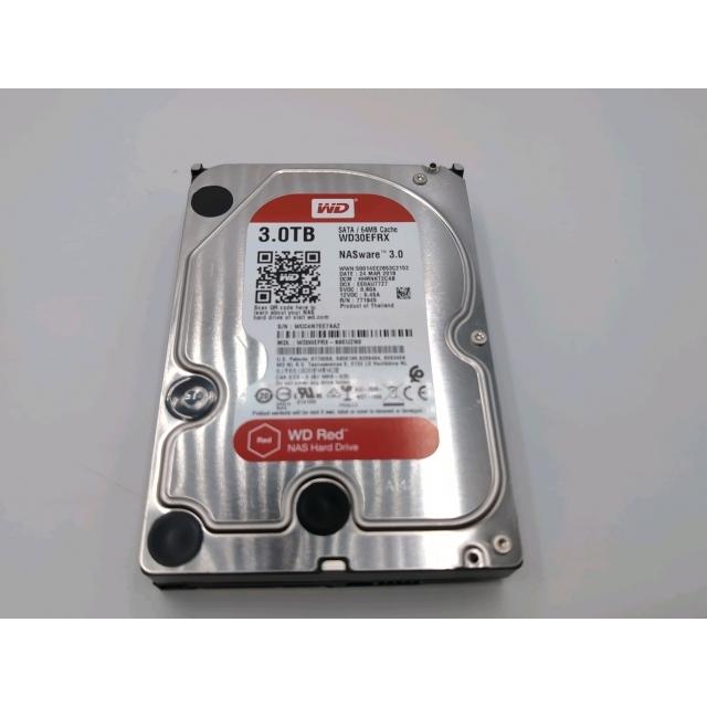 【中古良品】WD Red 3TB SATA HDD WD30EFRX 中古】W.D. WD30EFRX WD Red 3TB/5400rpm/64MB/6Gbps【ECセンター
