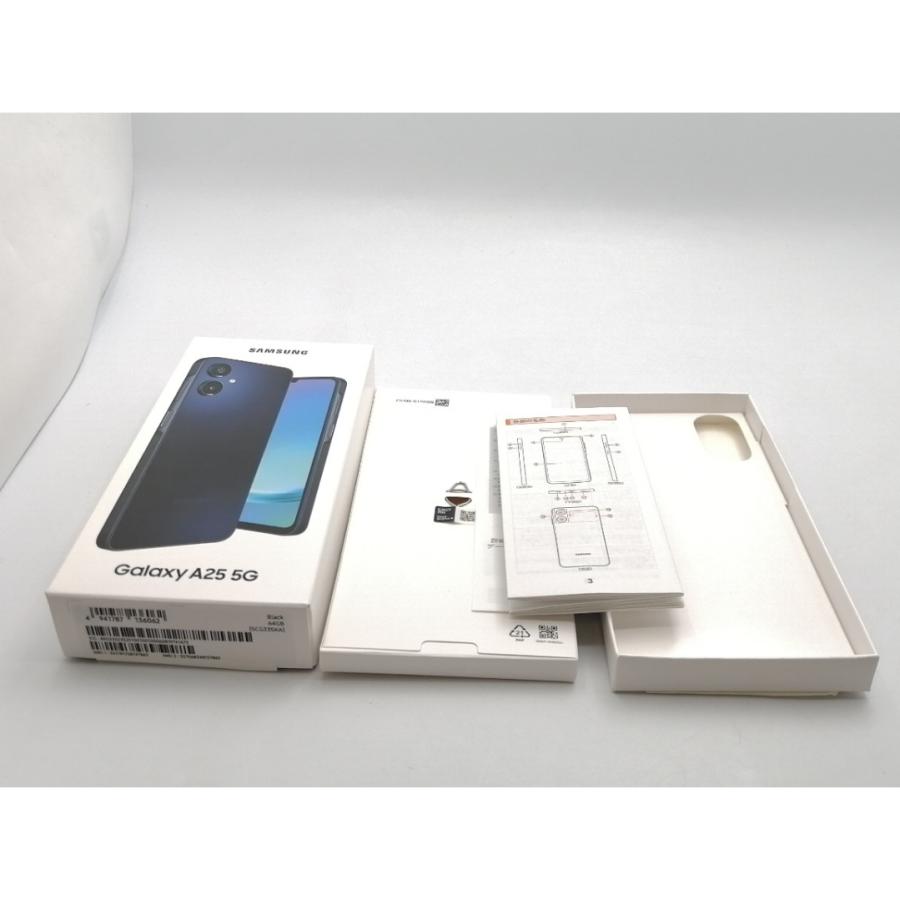 中古】SAMSUNG au 【SIMフリー】 Galaxy A25 5G ブラック 4GB 64GB