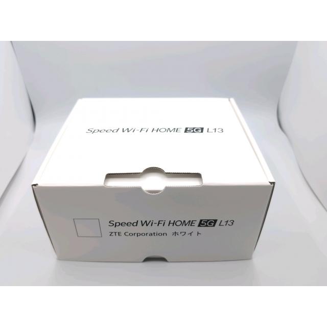 未使用】ZTE UQmobile 【SIMフリー】 Speed Wi-Fi HOME 5G L13 ZTR02