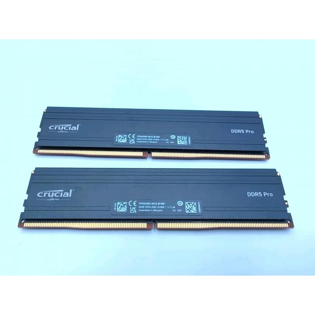 中古】DDR5 64GB 2枚組（合計128GB） DDR5-5600(PC5-44800