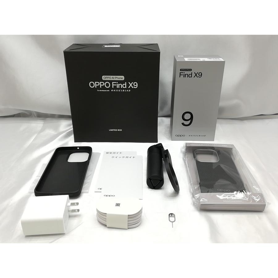 【美品】OPPO Find X9 LIMITED BOX スペースブラック 中古】Oppo 国内版 【SIMフリー】 OPPO Find X9 スペースブラック 16GB