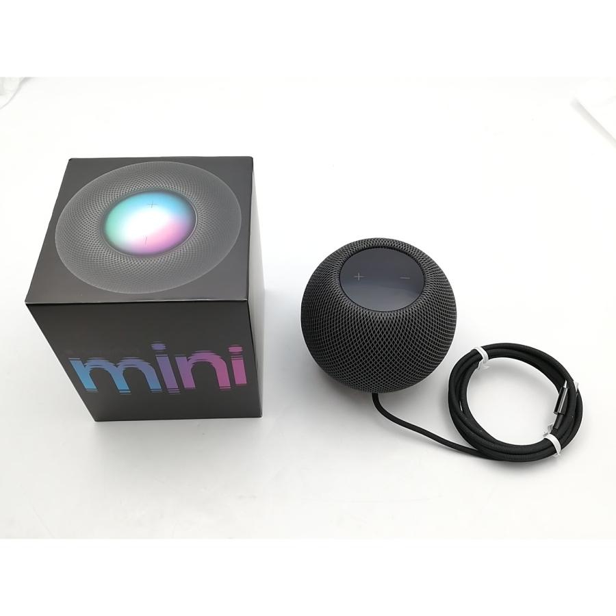 中古】Apple HomePod mini スペースグレイ MY5G2J/A【ECセンター】保証