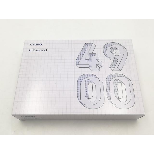 未使用】CASIO EX-word XD-SA4900WE [ホワイト] 電子辞書【ECセンター 
