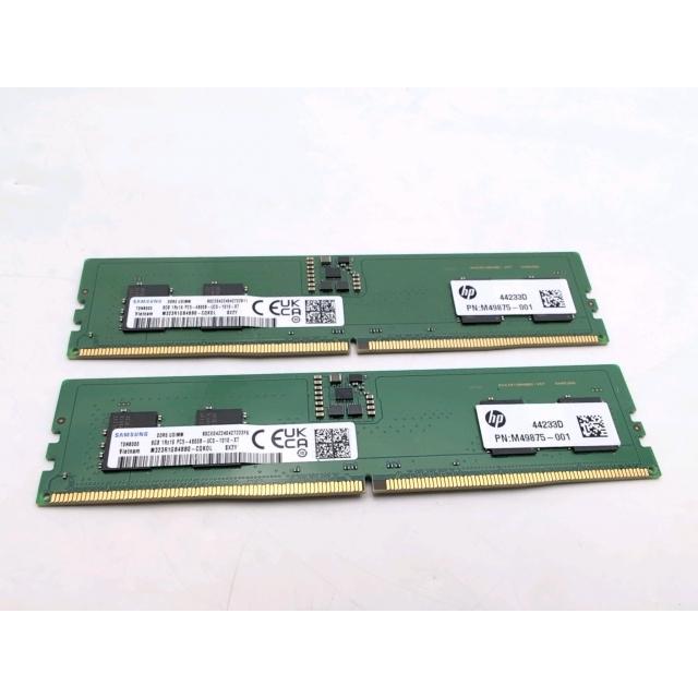 Samsung DDR5-4800 8GBデスクトップメモリ2枚セット計16GB 中古】DDR5 8GB 2枚組（合計16GB） DDR5-4800(PC5-38400