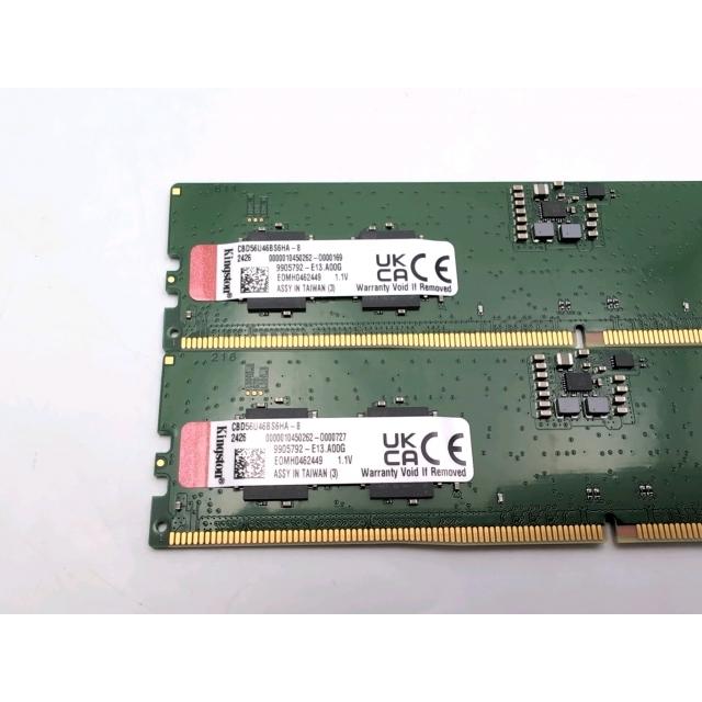 中古】DDR5 8GB 2枚組（合計16GB） DDR5-5600(PC5-44800