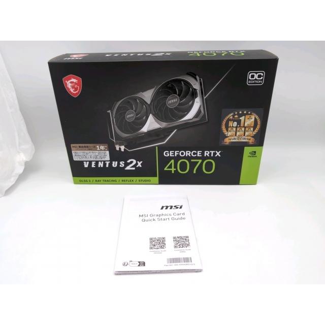 中古】MSI GeForce RTX 4070 VENTUS 2X E 12G OC RTX4070/12G【EC
