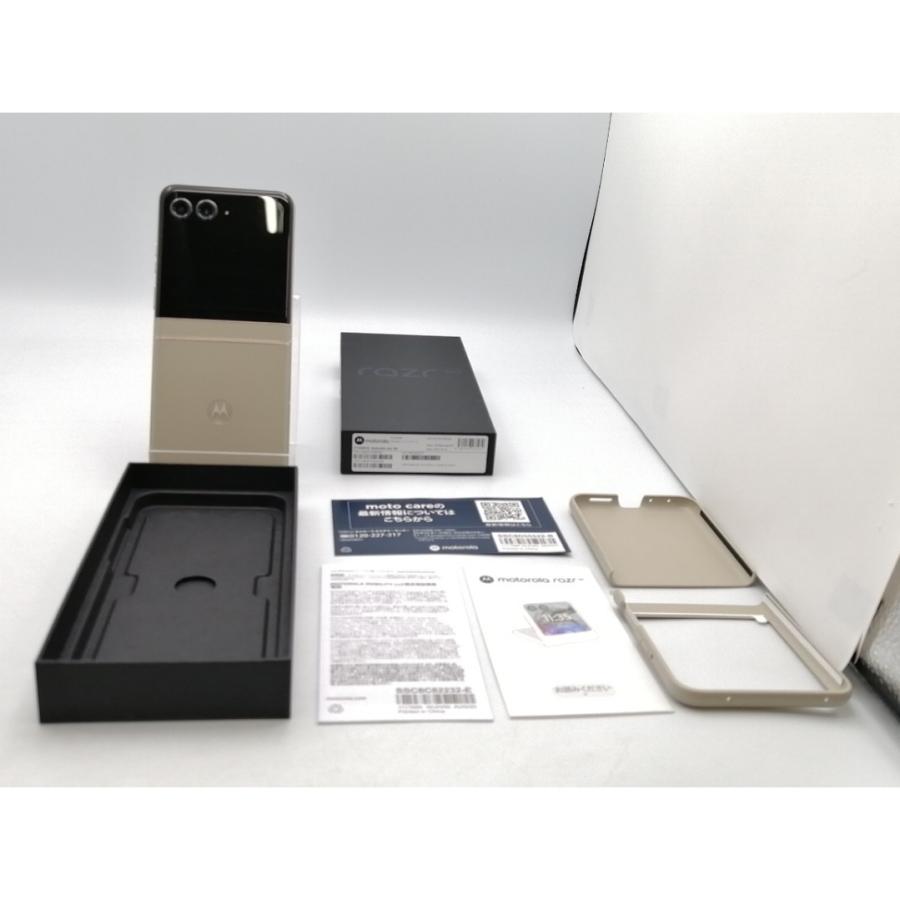 中古】MOTOROLA 国内版 【SIMフリー】 motorola razr 50 サンド