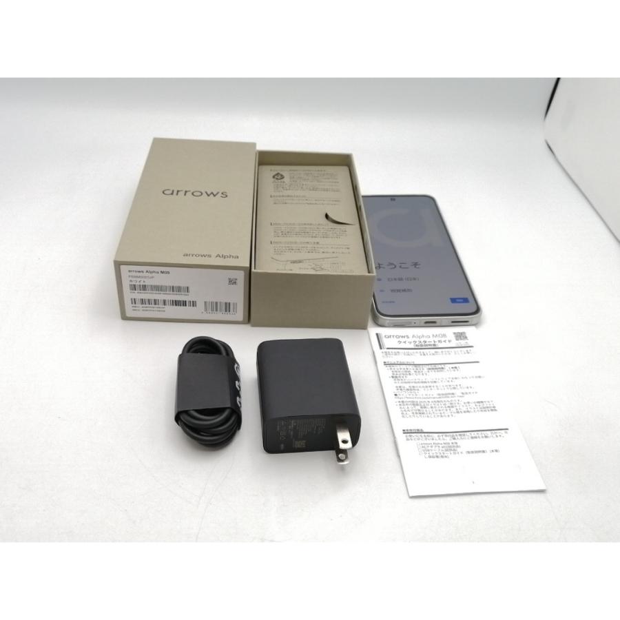 中古】FCNT 楽天モバイル 【SIMフリー】 arrows Alpha ホワイト 12GB