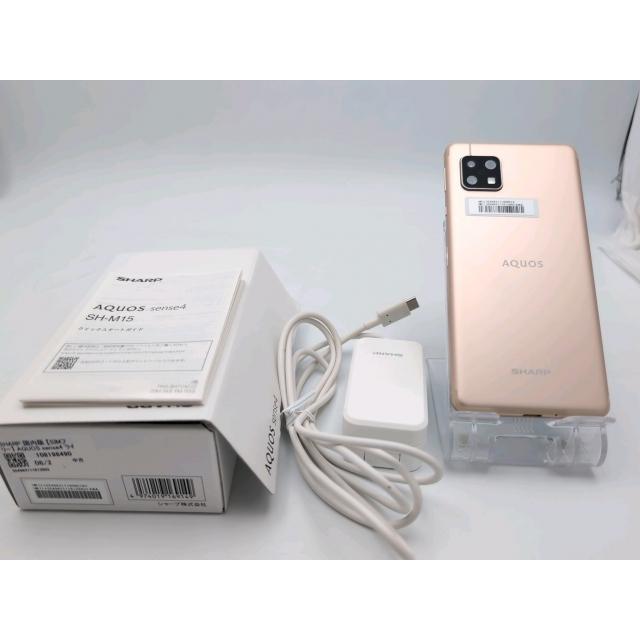 中古】SHARP 国内版 【SIMフリー】 AQUOS sense4 ライトカッパー 4GB