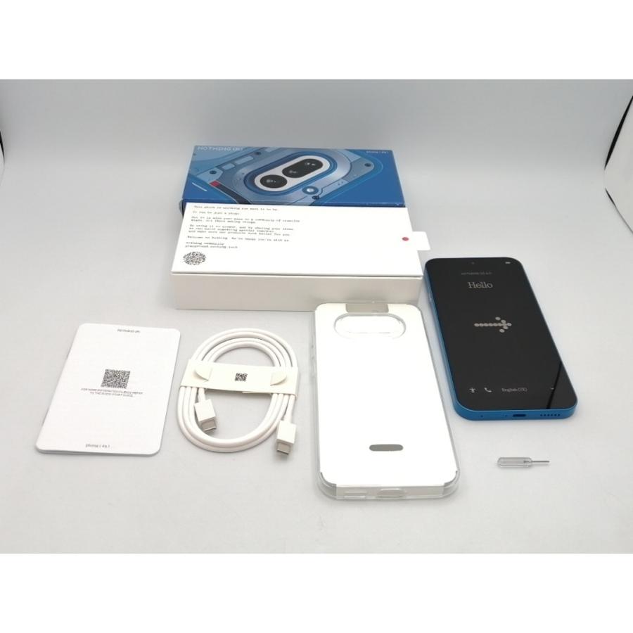 中古】NOTHING 国内版 【SIMフリー】 Nothing Phone (4a) ブルー 8GB
