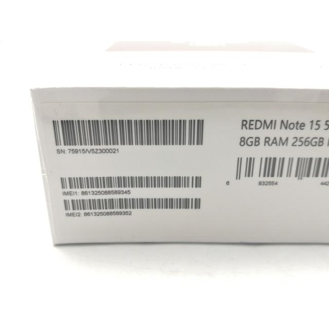 未使用】Xiaomi 国内版 【SIMフリー】 Redmi Note 15 5G ブラック 8GB