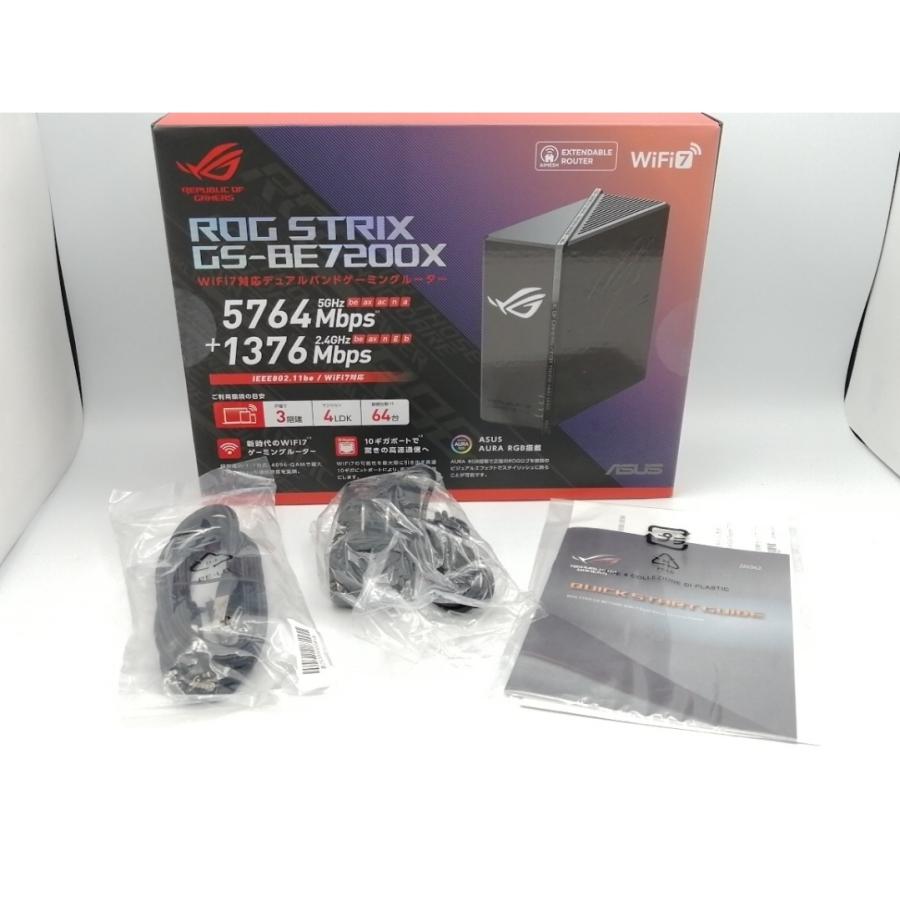 ASUS ROG GS-BE7200X WiFi7ルーター ほぼ新品 開封のみ 中古】ASUS ROG Strix GS-BE7200X Wi-Fi7(11be) 2025年10月【EC