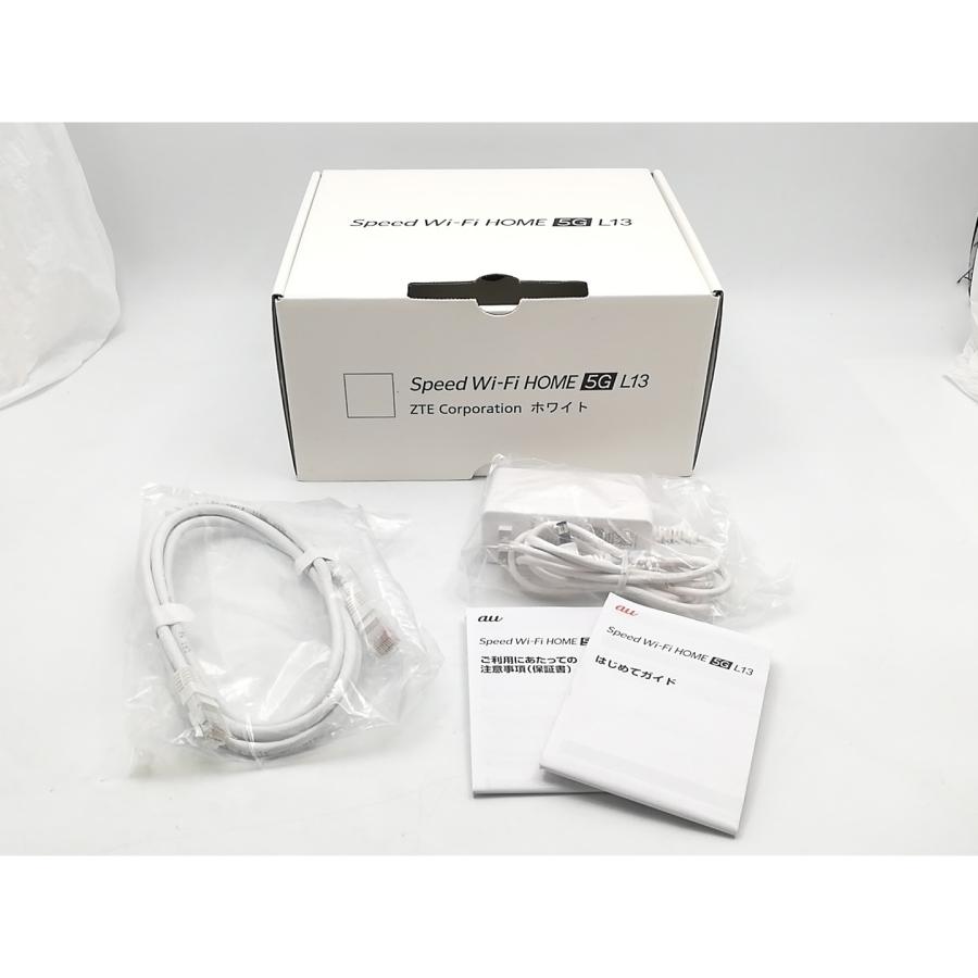 中古】ZTE au Speed Wi-Fi HOME 5G L13 ZTR02【ECセンター】保証期間1