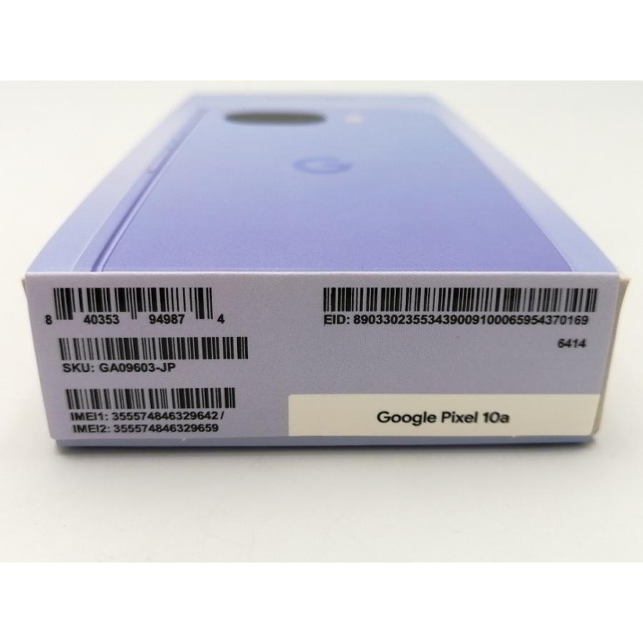未使用】Google 国内版 【SIMフリー】 Pixel 10a ラベンダー 8GB 128GB