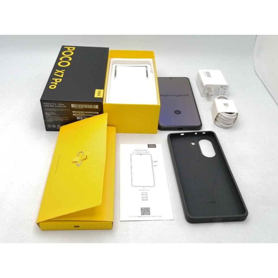 中古】Xiaomi 【SIMフリー】 Poco X7 Pro イエロー 12GB 512GB