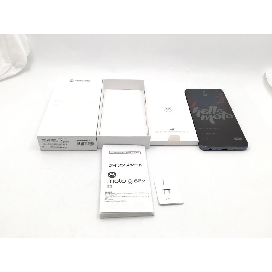 中古】MOTOROLA ymobile 【SIMフリー】 moto g66y 5G PANTONE Black