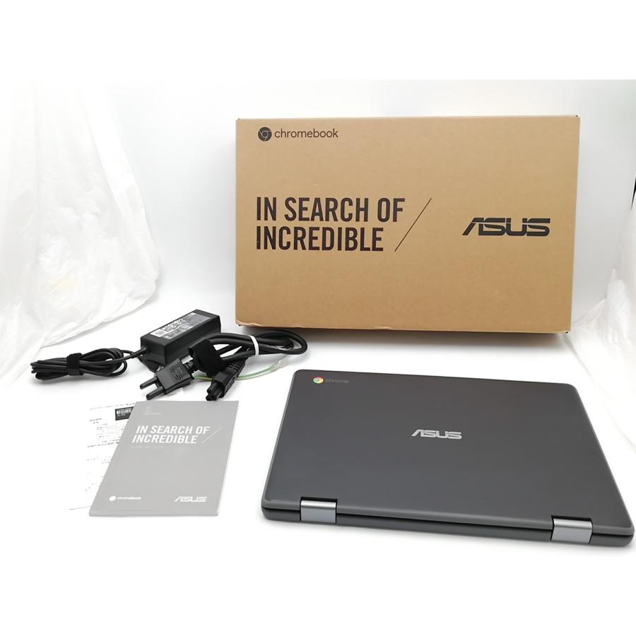 中古】Chromebook Flip C214MA C214MA-GA0029 ダークグレー【Celeron