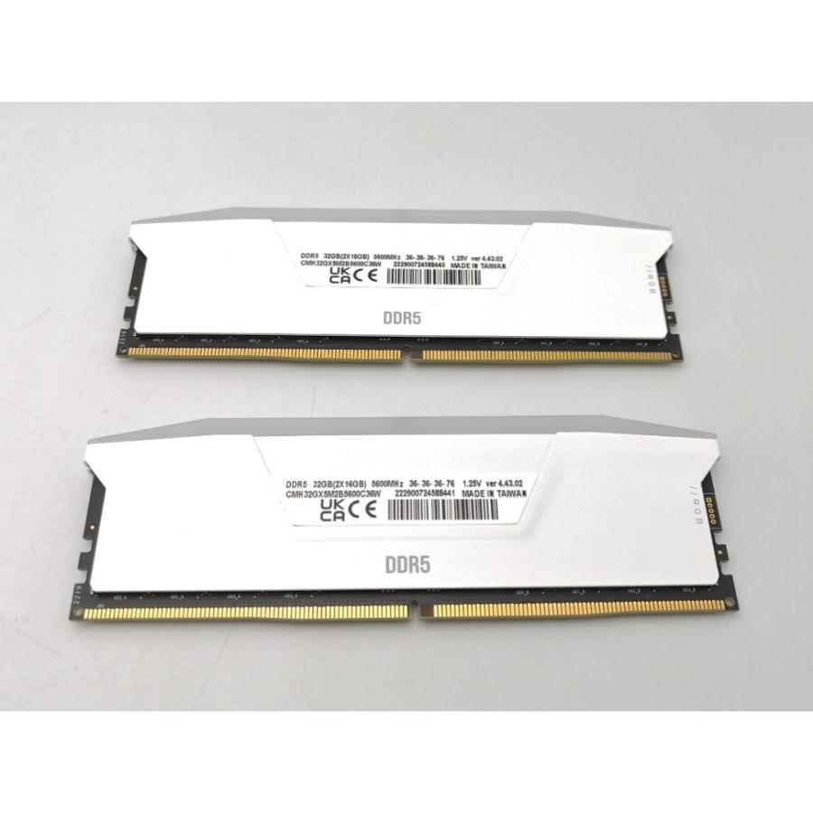 中古】DDR5 16GB 2枚組（合計32GB） DDR5-5600(PC5-44800