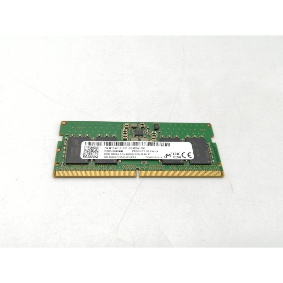 中古】262PIN SODIMM 8GB DDR5-4800(PC5-38400)【ノートPC用】【EC