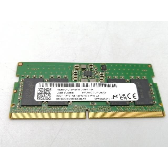 中古】262PIN SODIMM 8GB DDR5-4800(PC5-38400)【ノートPC用】【EC