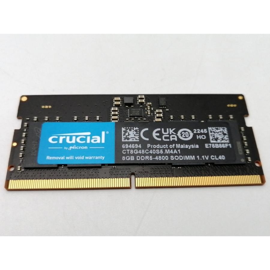 中古】262PIN SODIMM 8GB DDR5-4800(PC5-38400)【ノートPC用】【EC