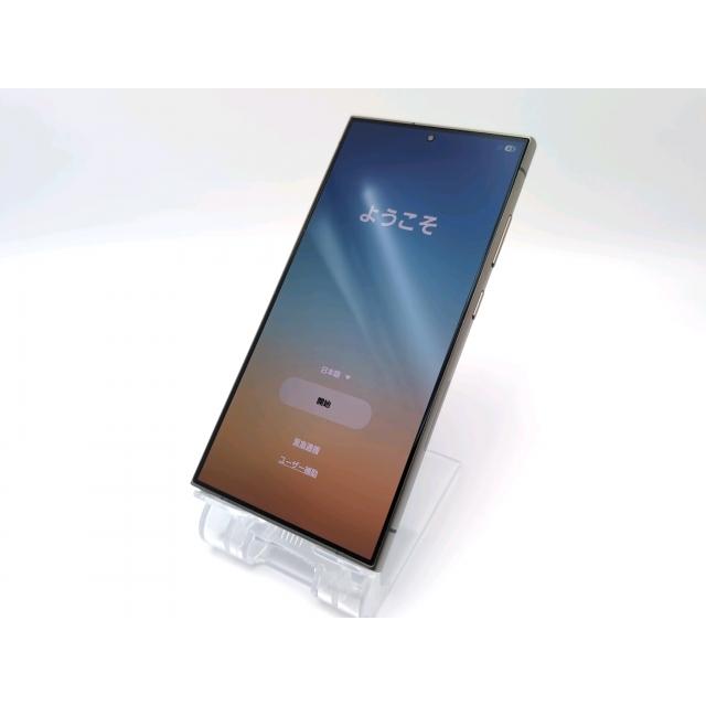 中古】SAMSUNG au 【SIMフリー】 Galaxy S24 Ultra チタニウムブラック