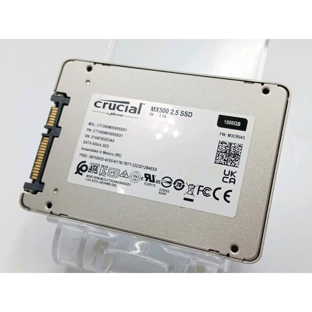 中古】Crucial CT1000MX500SSD1 1TB/SSD/6GbpsSATA/2018年1月/3D TLC