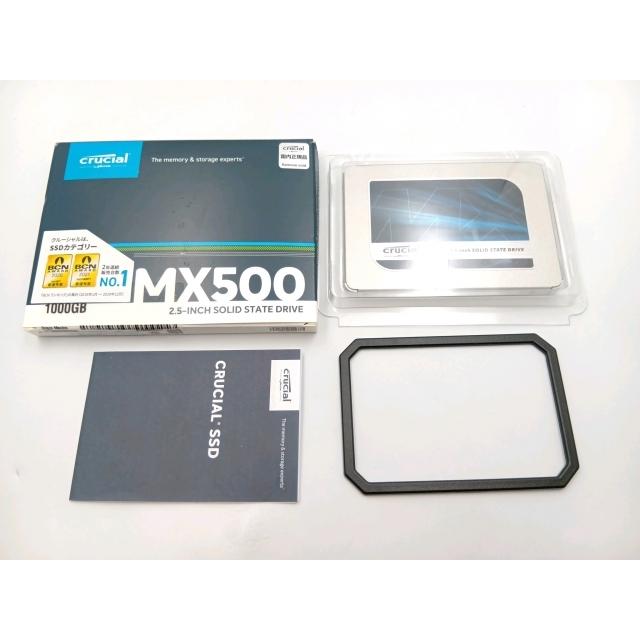 中古】Crucial CT1000MX500SSD1 1TB/SSD/6GbpsSATA/2018年1月/3D TLC