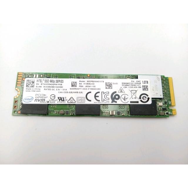中古】Intel SSD 660p SSDPEKNW010T8X1 1TB/M.2 2280(PCIe3.0 NVMe