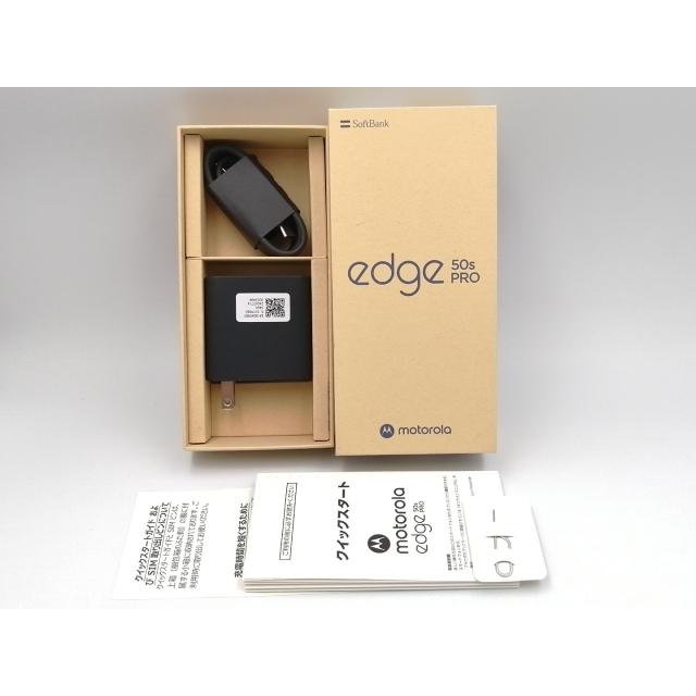 中古】MOTOROLA SoftBank 【SIMフリー】 motorola edge 50s pro バニラ