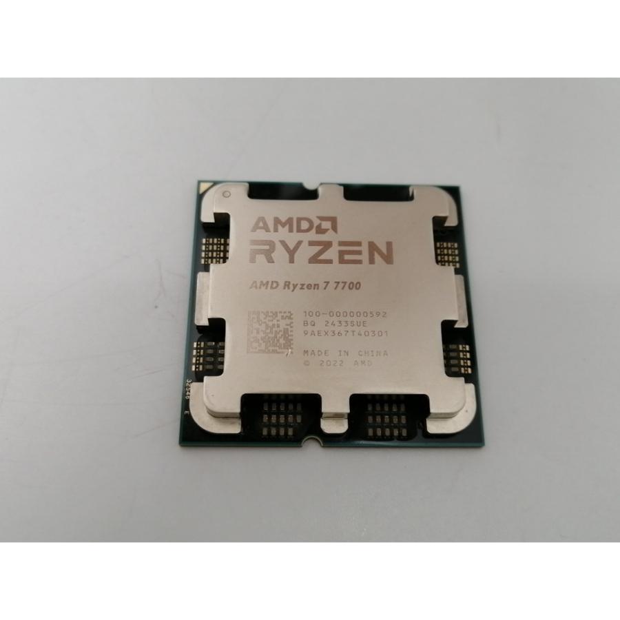 中古】AMD Ryzen 7 7700 (3.8GHz/TC:5.3GHz) bulk AM5/8C/16T/L3 32MB