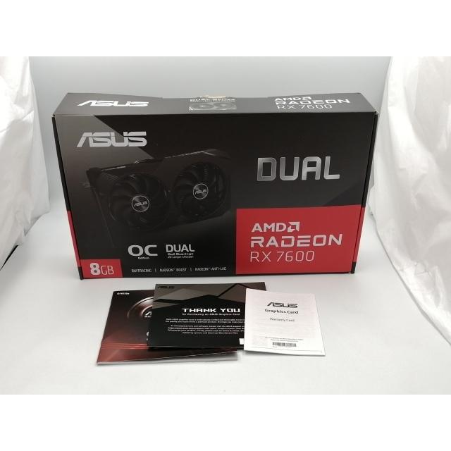 中古】ASUS DUAL-RX7600-O8G-V2 RX7600/8GB(GDDR6)【ECセンター】保証 