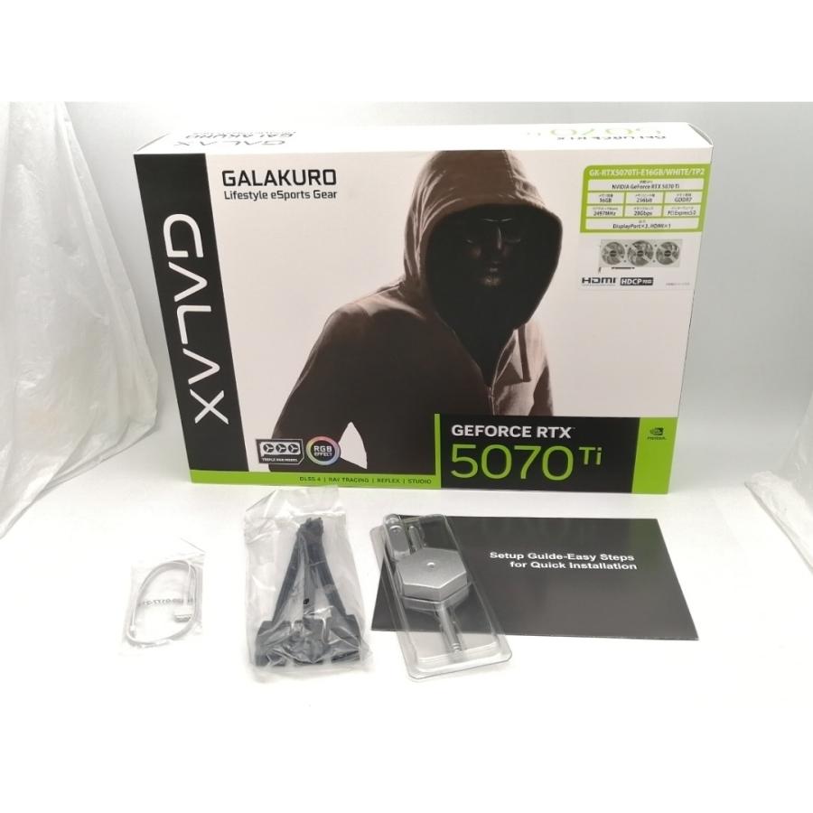 中古】玄人志向 GK-RTX5070Ti-E16GB/WHITE/TP2 RTX5070Ti/16G【EC