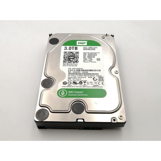 中古】W.D. WD30EZRX WD Green 3TB/IntelliPower/64MB/6Gbps【EC