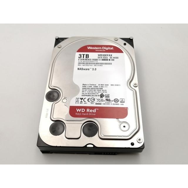 中古】W.D. WD30EFAX WD Red 3TB/5400rpm/128MB/6Gbps【ECセンター