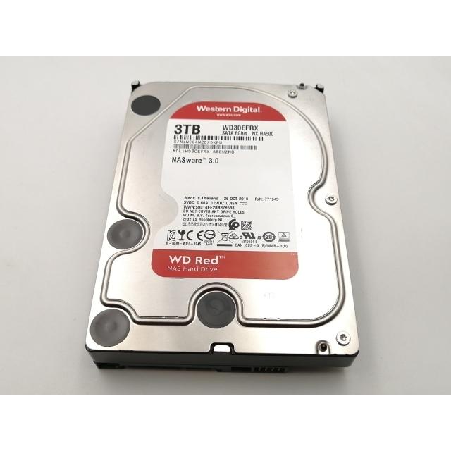 【中古良品】WD Red 3TB SATA HDD WD30EFRX 中古】W.D. WD30EFRX WD Red 3TB/5400rpm/64MB/6Gbps【ECセンター