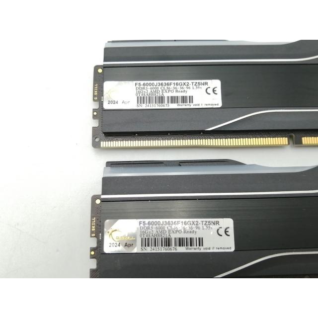 中古】DDR5 16GB 2枚組（合計32GB） DDR5-6000(PC5-48000