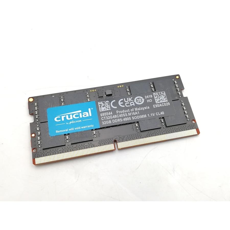 中古】262PIN SODIMM 32GB DDR5-4800(PC5-38400)【ノートPC用】【EC