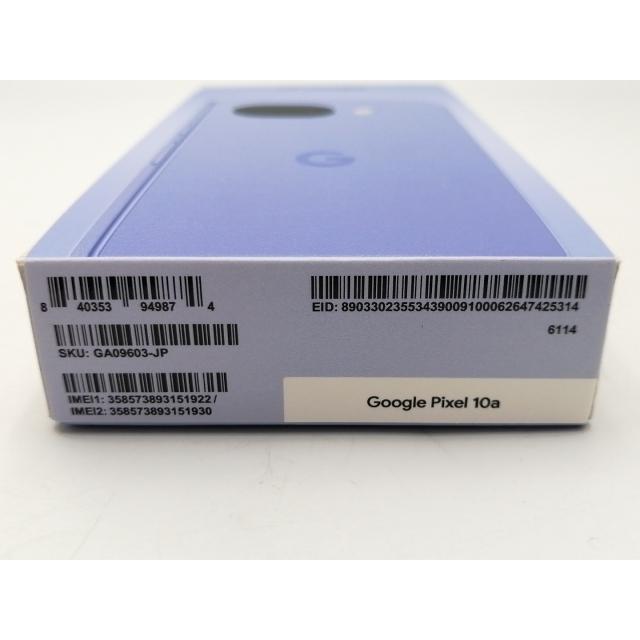 未使用】Google docomo 【SIMフリー】 Pixel 10a ラベンダー 8GB 128GB