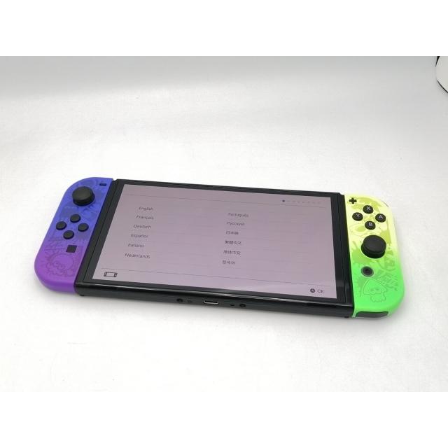 中古】Nintendo Switch 本体 (有機ELモデル) HEG-S-KCAAA スプラ