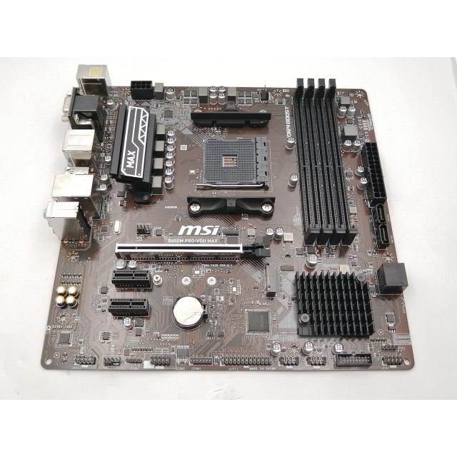 中古】MSI B450M PRO-VDH MAX B450/AM4/MicroATX【ECセンター】保証