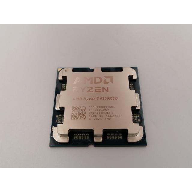 【動作確認済USED】AMD Ryzen7 9800X3D 8C/16T AM5 中古】AMD Ryzen 7 9800X3D (4.7GHz/TC:5.2GHz) bulk AM5/8C/16T/L3
