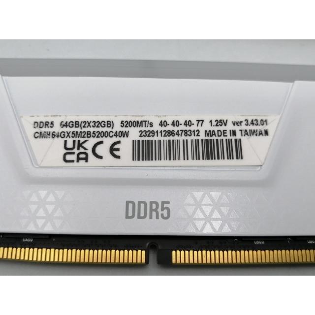 中古】DDR5 32GB 2枚組（合計64GB） DDR5-5200(PC5-41600