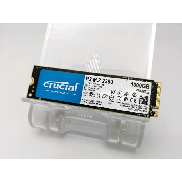 中古】Crucial P2(CT1000P2SSD8JP) 1TB/M.2 2280(PCIe3.0 NVMe)/QLC