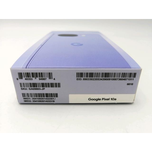 未使用】Google 国内版 【SIMフリー】 Pixel 10a ラベンダー 8GB 128GB