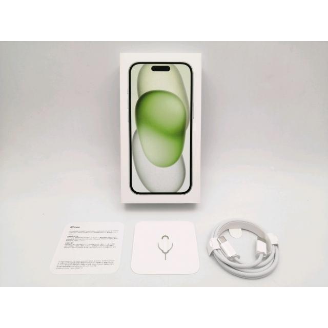中古】Apple 国内版 【SIMフリー】 iPhone 15 256GB グリーン MTMT3J/A